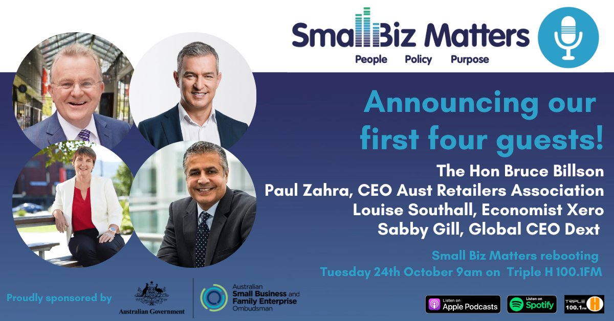 Small Biz Matters: People, Policy, Purpose. ~ WE'RE BACK BABY!!